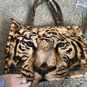 Tiger glittery bag